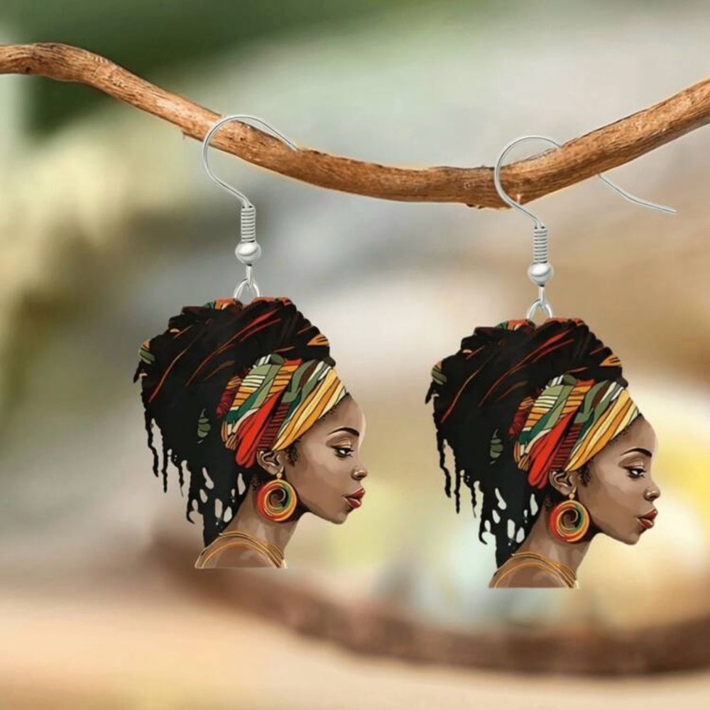Colorful African-Inspired Earrings